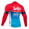 Wielershirt 2024 Lotto Dstny Lange Mouw Rood
